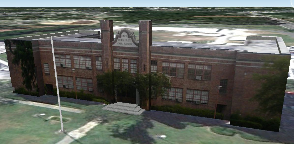 old berkeley high school in google earth